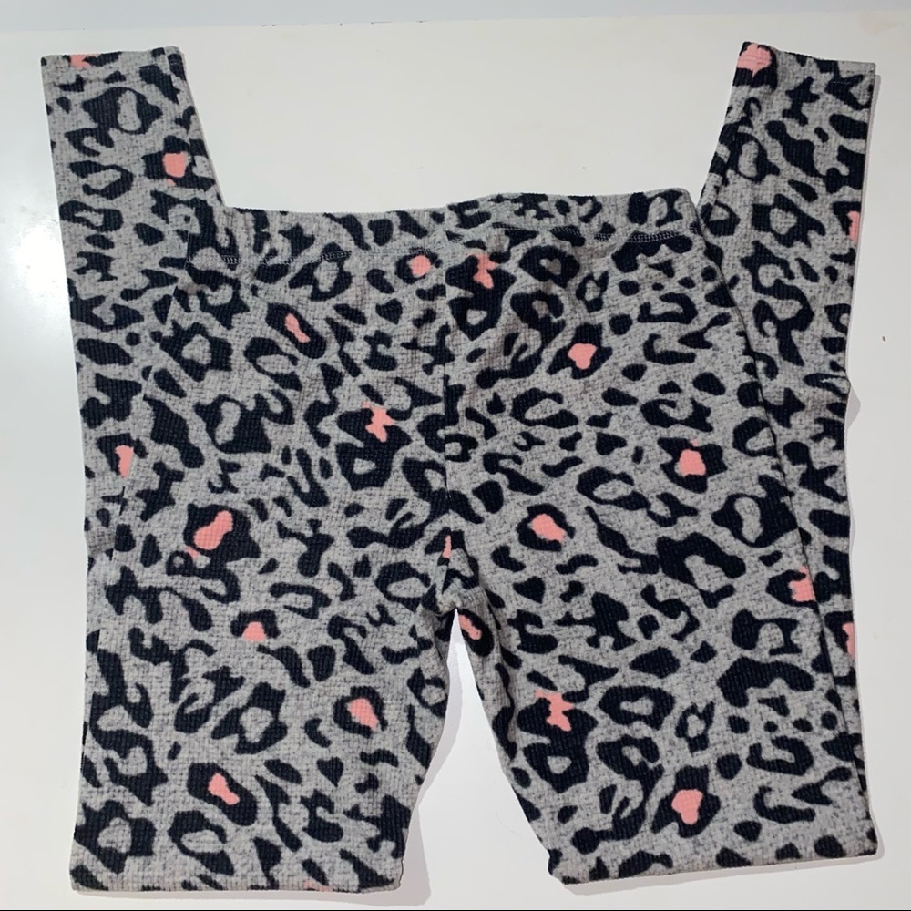 Leopard Print So Pajama Pants Leggings sz 18 NWT